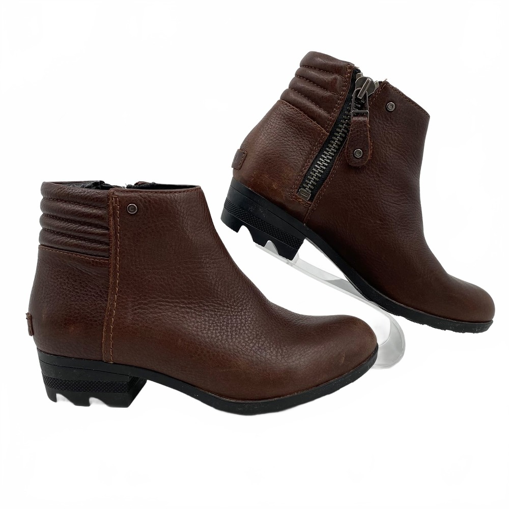 Sorel Ankle Boots Leather Brown | Women's 8